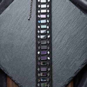 CINTURON ESPEJOS NEGRO